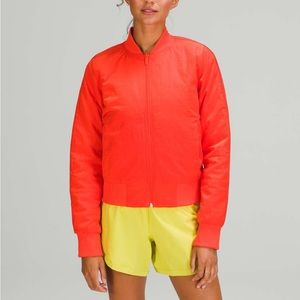 New Lululemon Non-Stop Bomber Jacket Reversible Autumn Red Women’s Size 4
